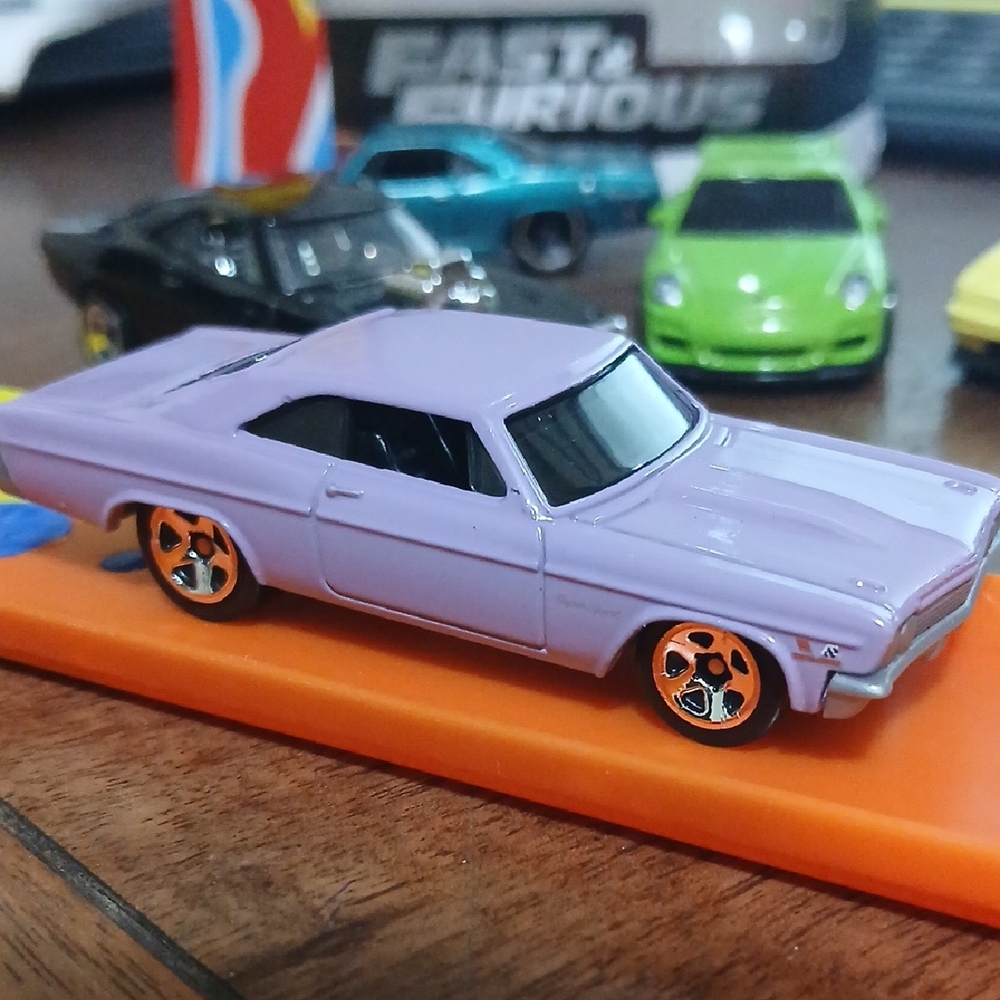 66 Chevrolet Impala  Purple Die-Cast Hot Wheels Car. X Fast. New